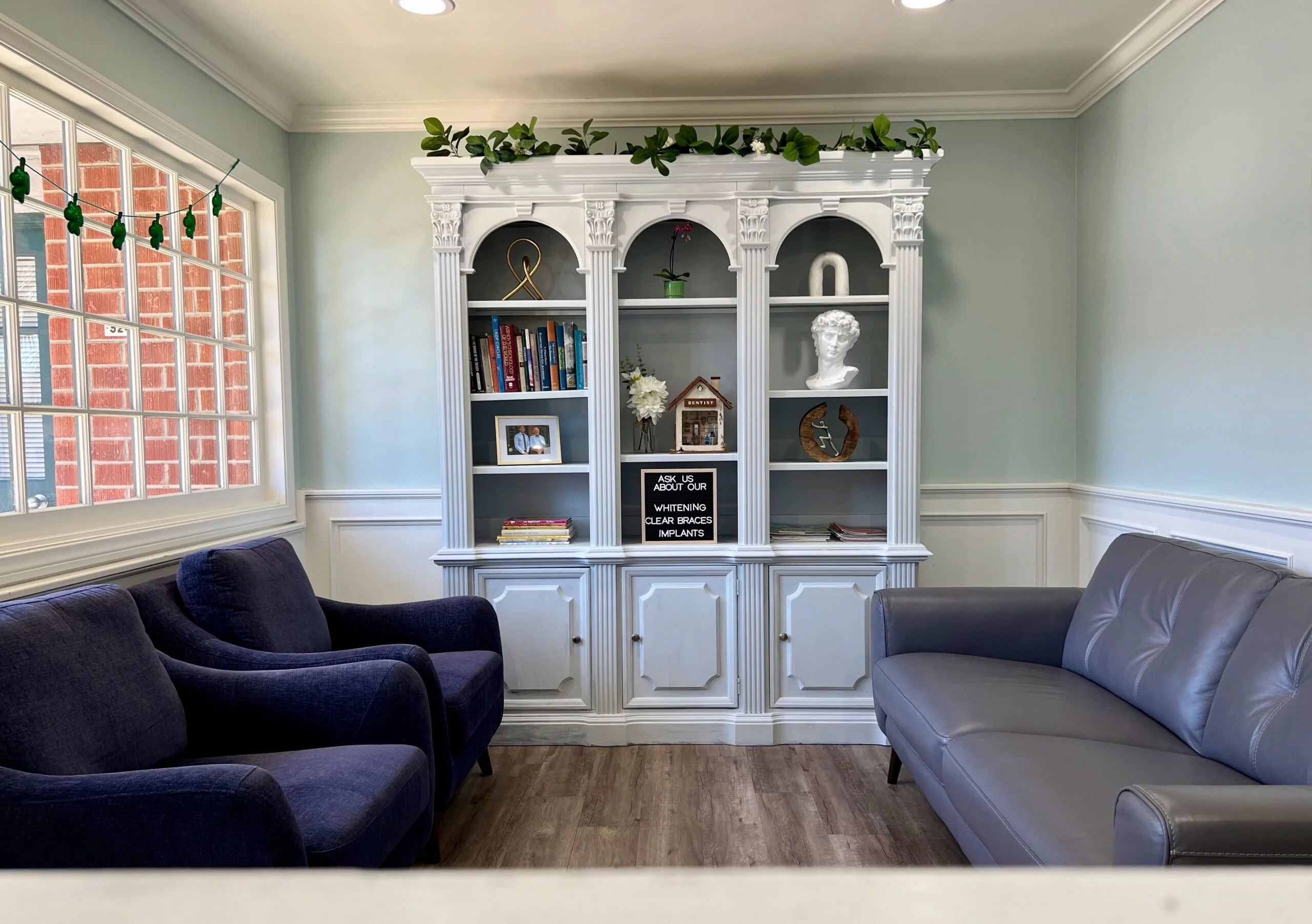 Comfortable waiting room at Krutav Patel DDS