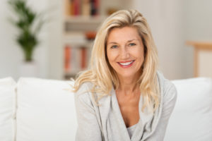 woman smiling