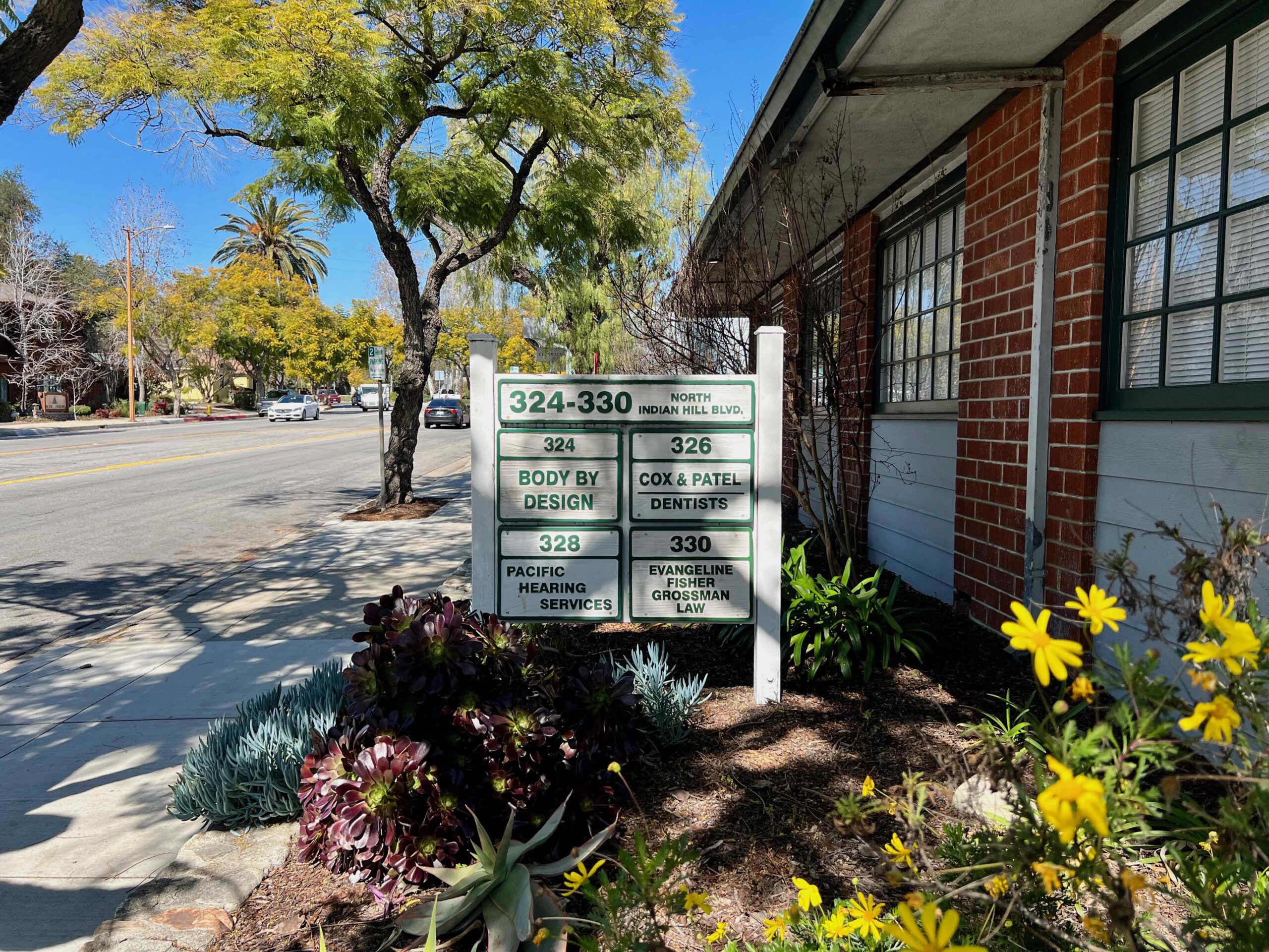 sign on sidewalk 